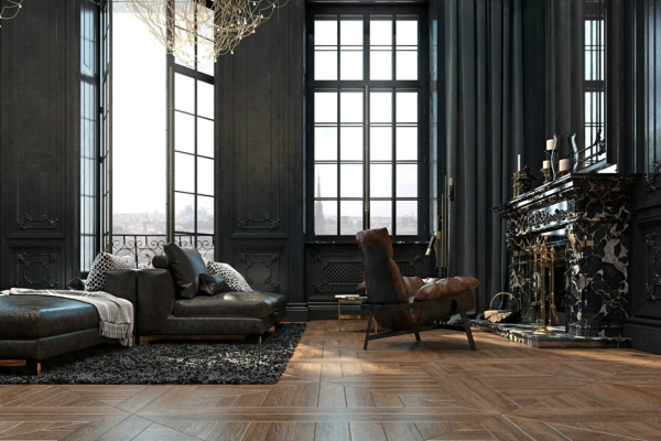 elegantni-crni-enterijer-istorijskog-stana-u-parizu 