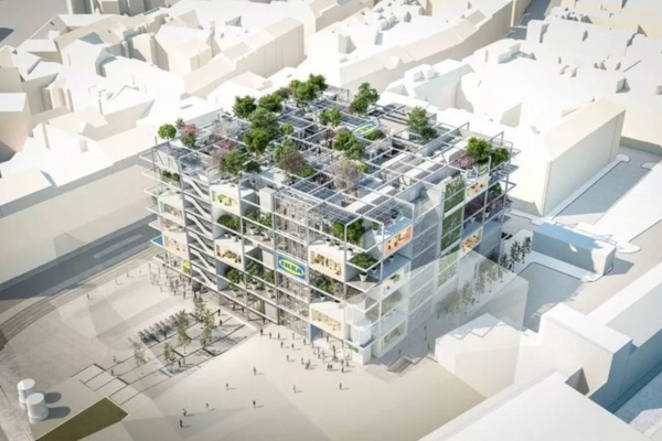 Nova urbana IKEA radnja u Beču će imati zelenu fasadu i neće imati parking