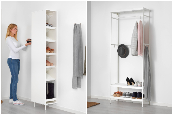 IKEA rešenja za odlaganje u ulaznim prostorima u minimalističkom stilu