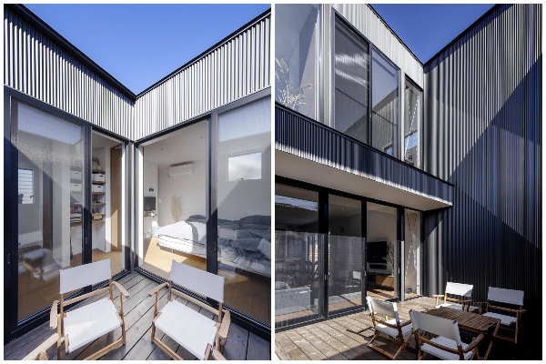 Sivo-beli kolor i drvene površine oblikovali moderan dom u Japanu