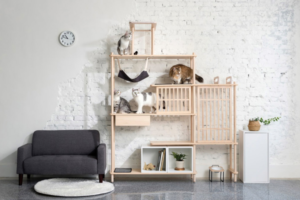 Modularno mačije stablo minimalističkog stila za vaš dom