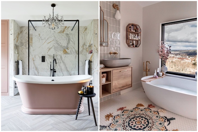  Nežne pastelne boje, a posebno ružičaste nijanse, odlično se uklapaju u kupatila svih veličina