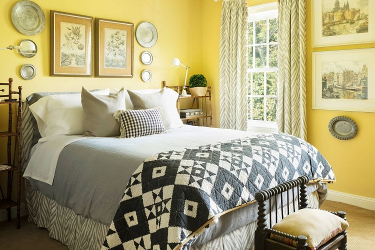Saveti i ideje za unošenje žute boje u spavaću sobu