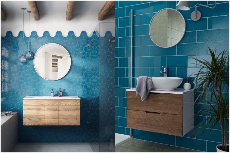  Moderna kupatila sa azurno plavim elementima