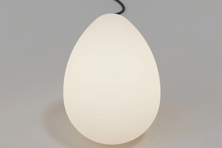  Moderna lampa u obliku jajeta savršena je za minimalistički opremljene domove