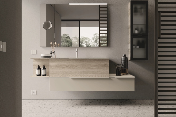  Moderno minimalističko kupatilo u neutralnoj krem nijansi
