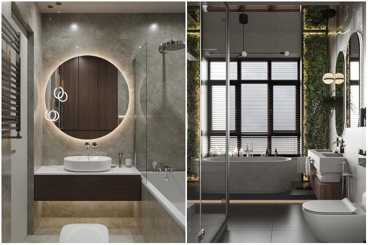  Moderno kupatilo favorizuje elemente u sivoj boji