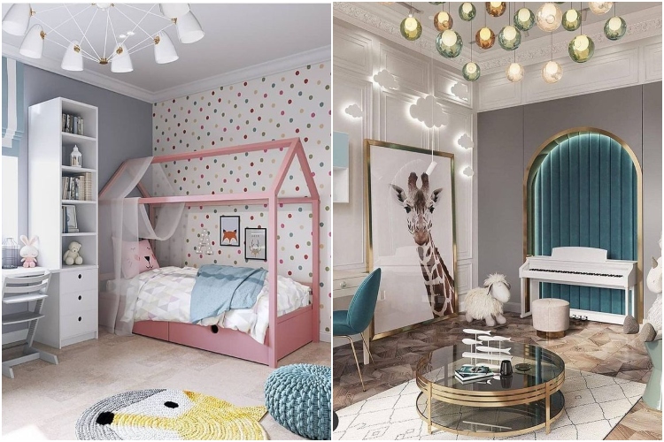  Dizajn dečje spavaće sobe u neutralnim pastelnim nijansama