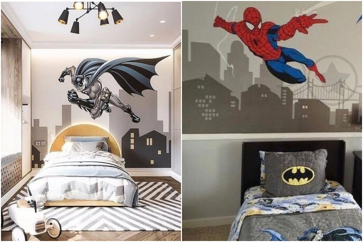  Dizajn dečje spavaće sobe sa superherojima