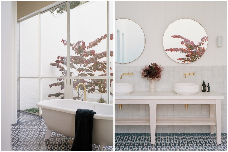  Kupatilo u minimalističkom stilu svojim originalnim elementima budi osećaj nostalgije