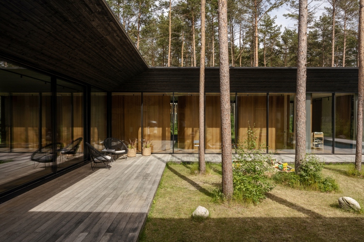 Neverovatna lakoća postojanja crne kuće u zelenoj šumi