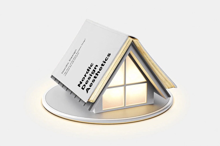  Lampa u obliku kućice počinje da svetli čim spustite knjigu na njen krov