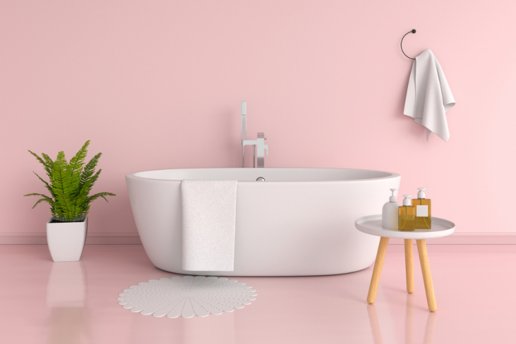 Nežna, romantična i savršena za opuštanje na kraju dana: roze boja je idealna za moderna kupatila