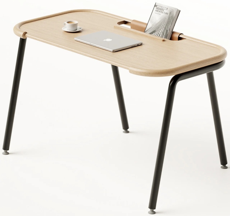 Minimalistički radni sto ima sasvim dovoljno mesta za držanje materijala za rad