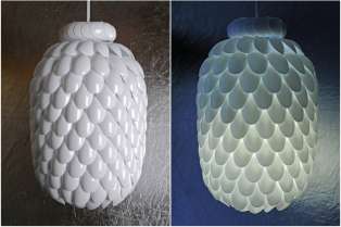 Napravite sami simpatičnu lampu od plastičnih kašika