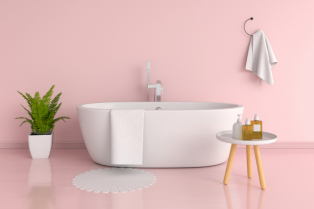 Nežna, romantična i savršena za opuštanje na kraju dana: roze boja je idealna za moderna kupatila