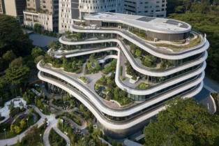 Niz zelenih baštenskih terasa će uskoro krasiti poslovni blok u Singapuru