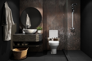 Malo kupatilo može imati velike koristi od crne boje, a evo i kako!