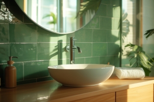 Zelena boja za sveža i prirodna kupatila