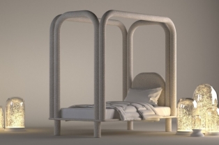 Roundish krevet — Skulpturalni komad dizajniran za udobnost, igru i svakodnevnu eleganciju