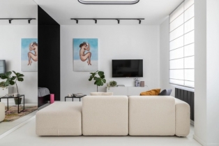 Elegantna minimalistička oaza od 40 kvadrata