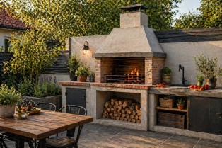 Napravite sami zidani roštilj u dvorištu