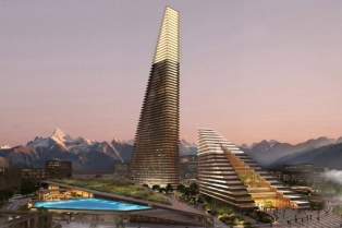 SOM donosi futuristički luksuz u Alatau: dvospratne kule sa panoramskim pogledom i urbanim srcem grada